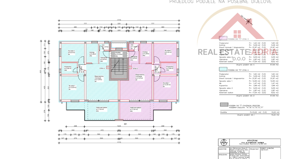 First floor apartment with sea view for sale, new building, Turanj, Zadar County, Croatia